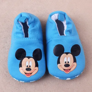 Disney cartoon pavasarī, rudenī jaunu bērnu apavi karikatūra bērnu apaviem, neslīdoši apavi Mickey mouse toddler kurpes zīdaiņu apavi