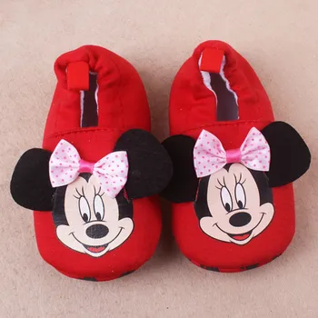 Disney cartoon pavasarī, rudenī jaunu bērnu apavi karikatūra bērnu apaviem, neslīdoši apavi Mickey mouse toddler kurpes zīdaiņu apavi