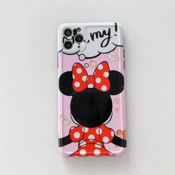 Disney Case for IPhone X/xs/xr/xs Max/11/11Pro Max/11Pro /7/8/7plus/8plus/SE2 Telefonu Gadījumos Minnie Daisy Karikatūra Raksturs