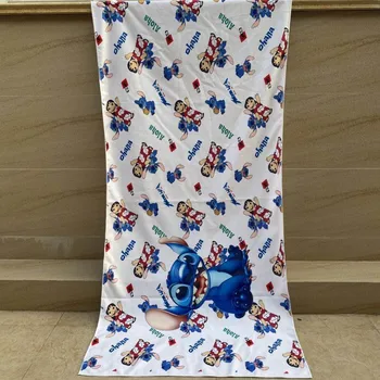 Disney Gudrs Lilo Dūriens Bērnu Vannas Pludmales Dvieli Mini Dūriens Mīkstu Absorbējošu Zēni Meitenes Peldēšana Dvieļu Washcloth 70x140cm