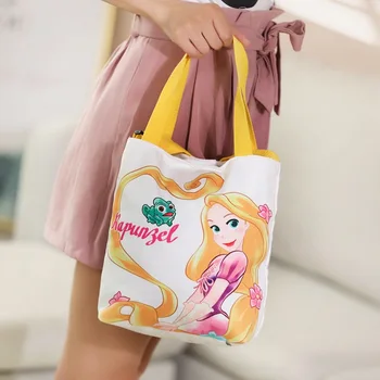 Disney jaunu cartoon pleca soma meitene modes lielu jaudu messenger bag studentu auduma mākslas somā gadījuma audekls uzglabāšanas maiss