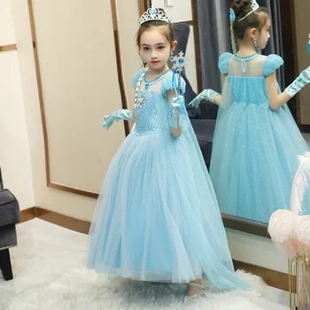 Disney Kids Kleitas Meitenēm Princese Kleita Ziemassvētku Halloween Cosplay Puse Bērnu Apģērbs Elegants Saldēti Meiteņu Kleitas
