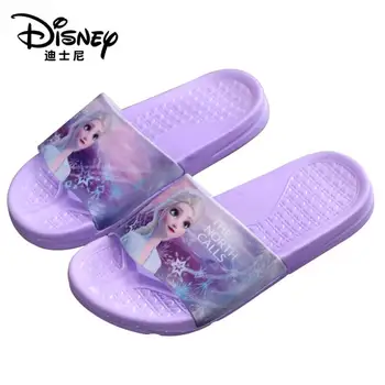 Disney Kids Čības Meitenēm Saldēti Elsa SpiderMan Sandales Bērnu Čības Dzīvoklis Princese Māja Flip Flop Bērniem, neslīdoši Apavi