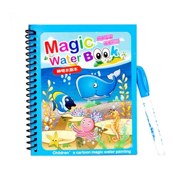 Disney Magic Ūdens krāsojamo Grāmatu Ben Grafiti Krāsains Portatīvo Bērnudārzā Bērns Krāsu Komplekts Zīmēšanas Valdes Mākslas un Amatniecības Rotaļlietas