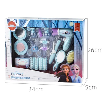 Disney meitenes Imitācijas Kosmētikas Piederumi, tualetes galdiņš Ar oriģinālo kasti Saldēti 2 Meitenes Aplauzums Instrumentu Komplekts