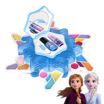 Disney meitenes saldēti 2 elza anna sniegpārslas Kosmētika Skaistumkopšanas Komplekts dāvanu Rotaļlietas bērniem Mode Rotaļlietas Spēlēt Mājā Ziemassvētku un dzimšanas dienas Dāvana
