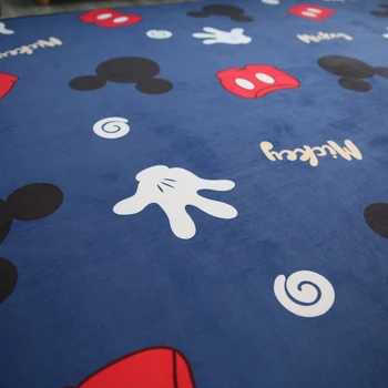 Disney Mickey Minnie Peles Paklājs Bērnu Baby Lien Spēli Mat Paklājs Iekštelpu Laipni Mīksto Četras Sezonas bērniem Paklāja segu dāvanu