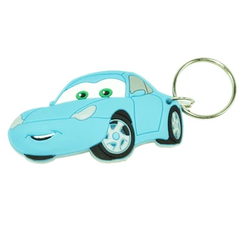 Disney Pixar Auto 3 Zibens McQueen Porsche Gumijas Keychain Auto Rotaļlietas