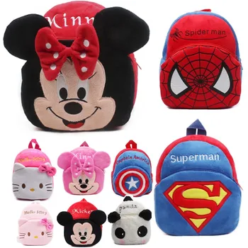 Disney Plīša mugursoma rotaļlietu mini skolas Mickey Mouse soma Bērnu bērnudārza zēnu, meiteni, bērnu, skolēnu somas Mochila