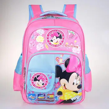 Disney princess Mickey mouse 1-3 pakāpes pamatskolas bērnu multiplikācijas filmu skolas soma zēns meitene minnie plecu grāmata, soma, mugursoma