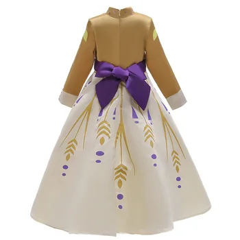 Disney Saldēti 2 Meitene Kleita Princese Anna kleita tauriņu vidukļa staru princese kleita Cosplay Mazulis Halloween Puse Meitene Apģērbs