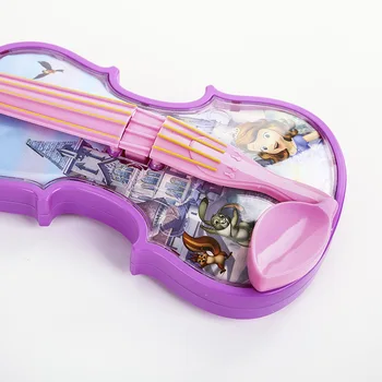 Disney Saldēti Princese vijoles Mūzikas Instrumentu Sophia Imitētu Mūzikas Instrumentus Var Spēlēt Educatioy Izglītības Rotaļlietas, Dāvanu