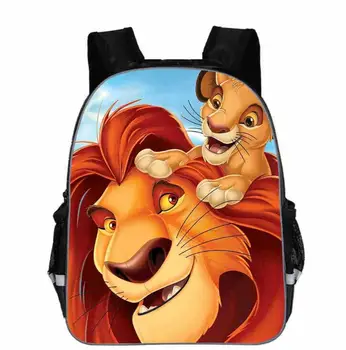 Disney Zīmolam The Lion King Skolas Somas Zēniem Meitenes Ziemassvētku dāvana Bērnu Bērniem Simba Karikatūra Soma Mugursoma Bērniem