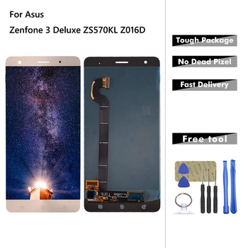 Displeja Par ASUS Zenfone 3 Deluxe Z016S Z016D ZS570KL LCD Displejs, Touch Screen Digitizer Montāža Nomaiņa Ar Instrumentiem