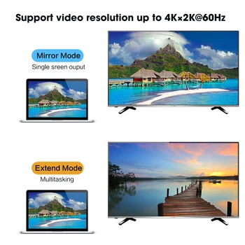 Displyport uz HDMI Adapteri, Sieviešu, Vīriešu, max 4K DP, HDMI Pārveidotājs 2K Video, Audio Savienotājs, Iespraudiet MOSHOU HDTV PC