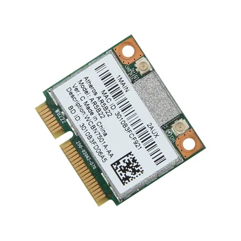 Divjoslu 300Mbps Wifi AR5B22 Bezvadu 802.11 bgn Pusi Mini PCI-E WLAN 2.4 G/5 ghz Wi-Fi + Bluetooth 4.0 COMBO Lan Tīkla karte