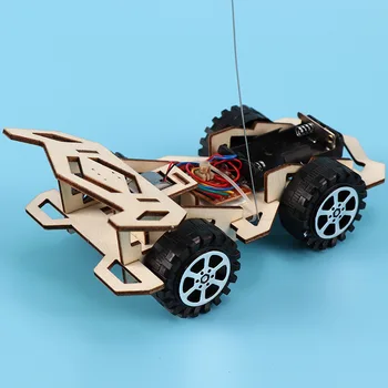 DIY Bezvadu Tālvadības Sacīkšu Auto Asamblejas Modeļa Komplekta Fizikālās Zinātnes Eksperimentus Tehnoloģiju Izglītības Rotaļlietas Bērniem
