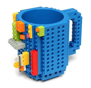 DIY Celtniecības Bloki, Krūzes Bloķēt Mīklu Ūdens Kausa 12oz Radošo Dzeramā Krūze Lego Tipa Kafijas Tasi Multi-izmantot Pildspalvu Turētājs Bērnu Dāvanu