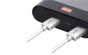 DIY Enerģijas Bankas Lietā 5V Dual USB 4X 18650 Power Bank Gadījumā Komplektu, Akumulatoru Lādētāju, Kasti Smart Phones Bez Akumulatora 18Oct18