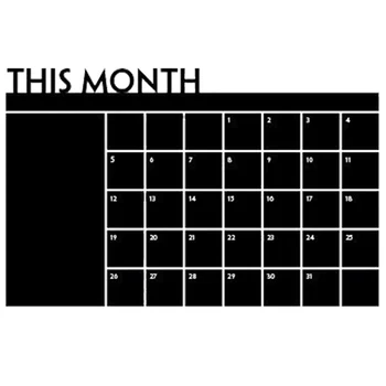 DIY Ikmēneša tāfeli kalendāra Vinila Sienas Decal Noņemams Plānotājs sienas tapetes vinila Sienas Uzlīmes 64*100CM