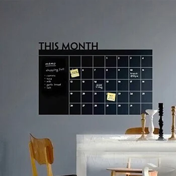 DIY Ikmēneša tāfeli kalendāra Vinila Sienas Decal Noņemams Plānotājs sienas tapetes vinila Sienas Uzlīmes 64*100CM