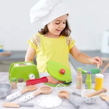 DIY Koka Virtuves Rotaļlietas Izlikties, Spēlēt Simulācijas Modelis, Komplekts Kafijas Automāts Gatavošanas Izglītības Rotaļlietas, Dāvanas Bērniem, Bērniem Meitenēm