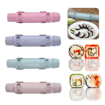 DIY Suši Bazuka Maker Pelējuma Japāņu Rīsu Ritošā Gaļas Roll Virtuves Sīkrīku Piederumi Suši Veidošanas Mašīnas 4 Krāsas