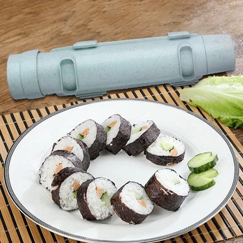 DIY Suši Bazuka Maker Pelējuma Japāņu Rīsu Ritošā Gaļas Roll Virtuves Sīkrīku Piederumi Suši Veidošanas Mašīnas 4 Krāsas