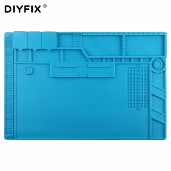 DIYFIX S-170 480x318mm Silikona Spilventiņu, Galda, Darbs Mat Siltumizolācijas Uzturēšanas Platformu BGA PCB Lodēšanas Labošanas Rīks