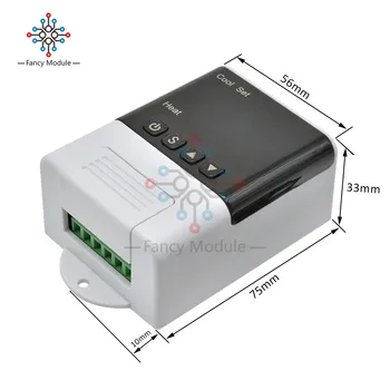 Diymore Termometru, Higrometru, AC 110 -220V LED Displejs, Temperatūras un Mitruma Kontrolieris ar Sensoru Zonde Akvāriju Inkubators
