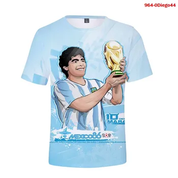 Djego Armando Maradona, 3D, T-kreklu apdruka Vīriešu Apģērbs Sieviešu Jauns Modes Lielgabarīta O-veida kakla T Krekls Zēniem Tee Krekli Vasaras Gadījuma Tees