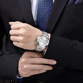DOM vīriešu pulksteņi top zīmola luksusa ūdensizturīgs mehāniskās vīrietis Biznesa cilvēks reloj hombre marca de lujo Vīriešiem skatīties M-812D-7M