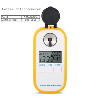 DR701 Digitālās Kafijas Refraktometru 0-30% Brix TDS 0-25% Kafijas Cukura Koncentrācijas Mērītājs Portatīvo Kafijas Mērinstrumenta