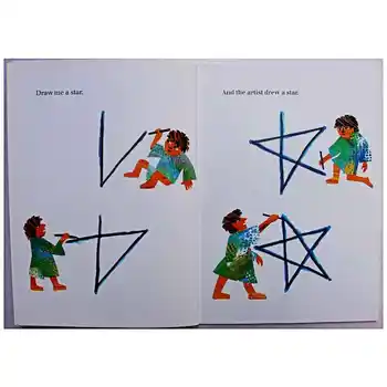 Draw Me a Star Eric Carle Izglītības angļu Attēlu Mācību Grāmatu Kartes Stāstu Grāmata Par Bērnu Bērni Bērniem Dāvanas