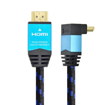DREMAKE HDMI 90 Grādu taisnā Leņķī HDMI Vīriešu Vīriešu, HDMI Vadu, Audio un Video Kabelis Atbalsta 3D 4K HDR 1M, 2M, lai Projektoru, XBox 360