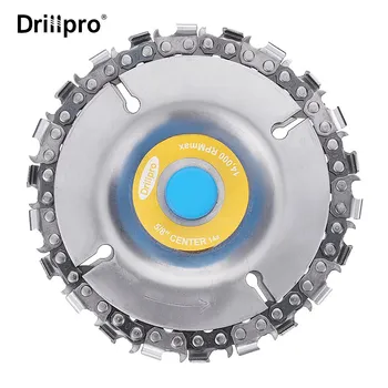 Drillpro 4 Collu 16 mm Disku Slīpmašīna & Ķēdes 22 Zobu Koka Griešanai Disku 100/115 Leņķa Slīpmašīna
