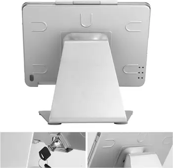 Drošības Planšetdatora Statīvs Turētājs, Galda Anti-Theft POS Turētājs 360° Rotācija ar Slēdzeni un Atslēgu iPad 2,3,4 iPad gaiss/gaiss 2
