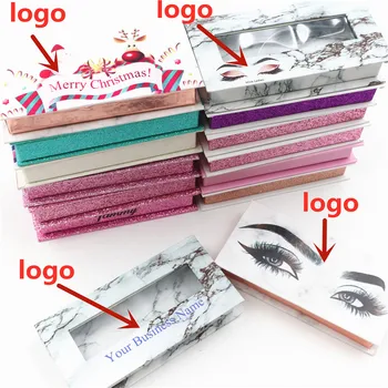 Drukāt savus logo viltus skropstu iepakojuma kaste skropstu kastes iepakojumā pasūtījuma logo faux cils 25mm ūdeļu skropstas magnētiskās lentes gadījumā