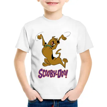 Drukāt Scooby Doo Un Šagijs Bērniem Smieklīgu T kreklu Bērniem Mystery Mašīna karikatūra t krekls meitenēm tshirt Topi Bērnu Apģērbu 83031
