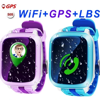 DS18 GPS Bērni Smart Skatīties DS18 GPS, WiFi, atrašanās vietas Noteicējs Mazulis rokas Pulkstenis Ūdensizturīgs SOS Zvanu Smartwatch Bērnu IOS Android