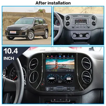 DSP Carplay vertikālā Tesla ekrāna Android 9.0 Auto Multimedia Player Volkswagen/VW Tiguan 2010-2016 GPS Radio stereo headunit