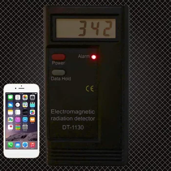 DT-1130 multimetrs Elektromagnētiskā Starojuma Detektors ar LCD Digitālo EMF Metru Sensora Indikators Dozimetru Testeri 50Hz~2000MHz