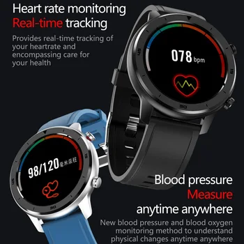 DT78 Smart Skatīties Vīriešiem, Fitnesa Aktivitātes Tracker Sirdsdarbības Ātrums, asinsspiediens Sievietēm Valkājamas Ierīces Ūdensizturīgs Smartwatch Sporta DT92