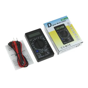 DT830B Ciparu Multimetrs /DC 750/1000 V, LCD Handheld Voltmetrs Ammeter Testeris, Auto, Sākot Pretestības Mērītājs Testeris