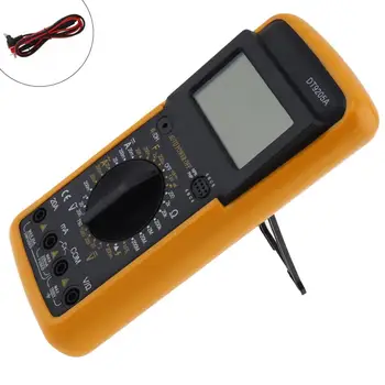 DT9205 Profesionālo Ciparu Multimetrs Elektriskie Rokas Ammeter Voltmetrs Pretestība Kapacitāte hFE Testeris, AC DC LCD