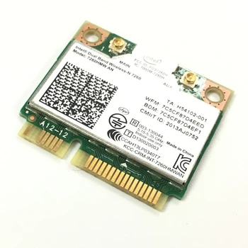 Dual band Wireless N 7260HMWAN 7260 7260hmw ir Wifi, Bluetooth 4.0 Karte Intel mini PCI-E 300Mbps tīkla 2.4 G/5G 717381-001
