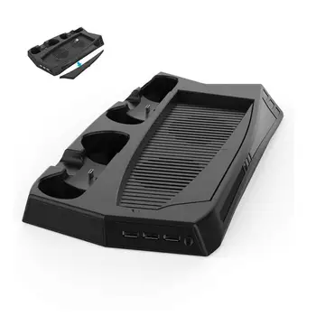 Dual Kontrolieris Lādētāju Konsoles Vertikālā Dzesēšanas Stends Uzlādes Staciju Ventilators Playstation 5 PS5 Uzņēmēja/digitālā Versija/Ultra HD