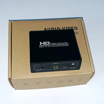 Dubultā Yi HDmatters HDMI uz DVI audio&video converter HDMI uz DVI+Digitālā koaksiālā audio+Aux out Klēpjdatoru PS4 PC