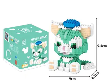 Duffy lācis 3D puzzle StellaLou bloki trušu Stella baleta trušu mikro daļiņām, ievietojiet mīklu bloki bērnu plastmasas rotaļlietas
