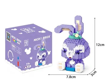 Duffy lācis 3D puzzle StellaLou bloki trušu Stella baleta trušu mikro daļiņām, ievietojiet mīklu bloki bērnu plastmasas rotaļlietas
